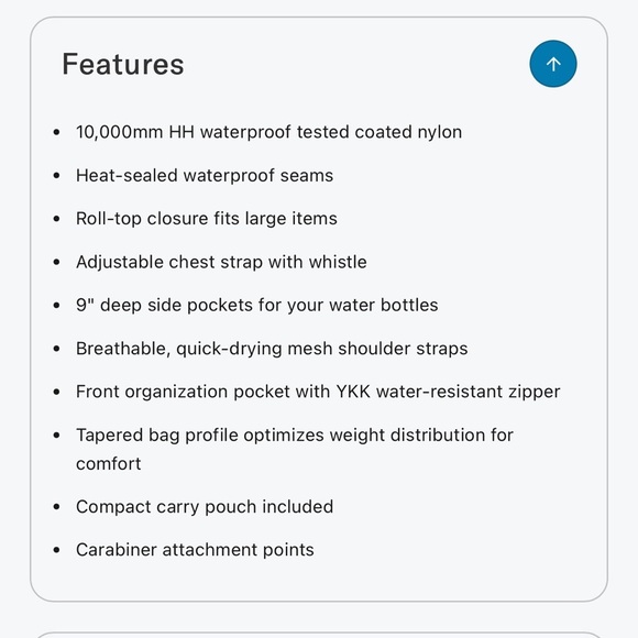 NWOT! Catalyst WATERPROOF 20L BACKPACK - Black - Picture 2 of 12